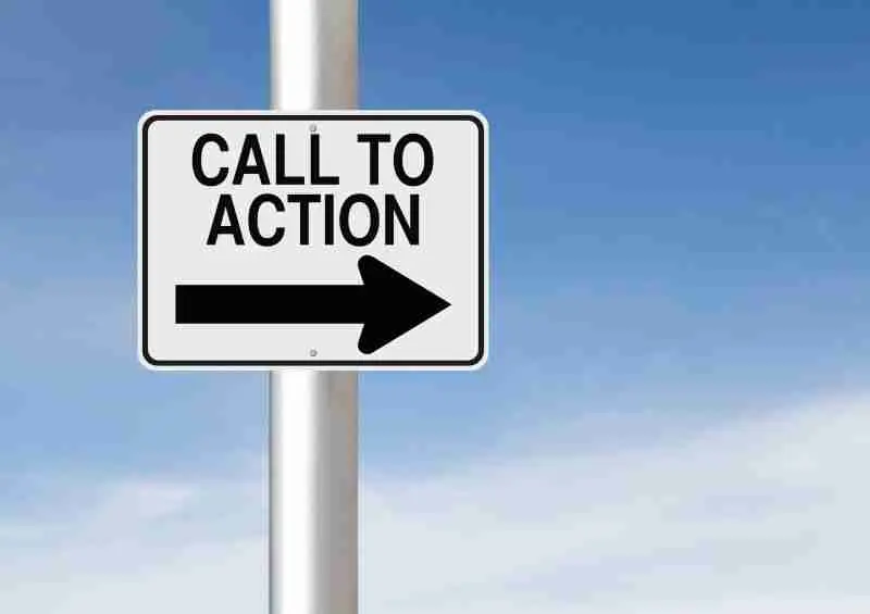 call to action sign